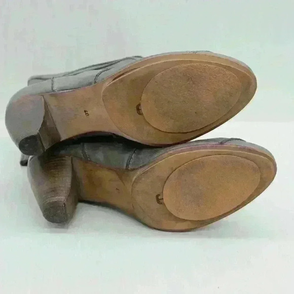 Hub Women’s Brown Distressed Leather Heeled Tall Boots Size EU 40 - Picture 12 of 12